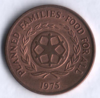 Монета 2 сенити. 1975 год, Тонга. FAO.