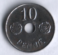 10 пенни. 1944 год, Финляндия.
