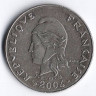 Монета 20 франка. 2004 год, Новая Каледония.