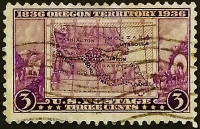 Почтовая марка. "100 лет штату Орегон". 1936 год, США.