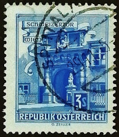 Почтовая марка. "Швейцарские ворота (Вена)". 1962 год, Австрия.