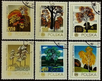 Набор почтовых марок (6 шт.). "Охрана окружающей среды". 1978 год, Польша.