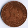 Монета 1 цент. 1910 год, Канада.