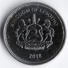 Монета 2 малоти. 2018 год, Лесото.