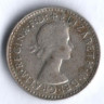 Монета 3 пенса. 1957(m) год, Австралия.