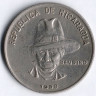 Монета 1 кордоба. 1980 год, Никарагуа.