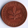 Монета 2 пфеннига. 1995(A) год, ФРГ.