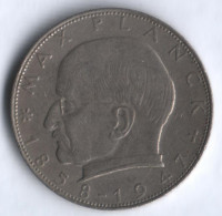 2 марки. 1959 год (F), ФРГ. Макс Планк.