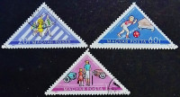 Набор почтовых марок (3 шт.). "Безопасность дорожного движения". 1964 год, Венгрия.