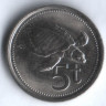 Монета 5 тойа. 1987 год, Папуа-Новая Гвинея.
