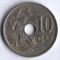 Монета 10 сантимов. 1929 год, Бельгия (Belgie).