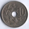 Монета 10 сантимов. 1929 год, Бельгия (Belgie).