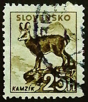 Почтовая марка. "Серна". 1940 год, Словакия.
