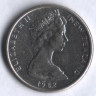 Монета 5 центов. 1982 год, Новая Зеландия.