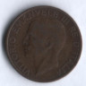 Монета 10 чентезимо. 1929 год, Италия.