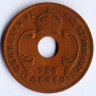 Монета 10 центов. 1941 год, Британская Восточная Африка.