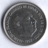 Монета 5 песет. 1957(72) год, Испания.