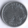 Монета 1 цент. 1977 год, Эфиопия. Тип I.