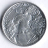 Монета 5 лир. 1966 год, Ватикан.