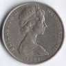 Монета 50 центов. 1971 год, Новая Зеландия.