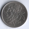 Монета 25 центов. 1986 год, Мальта.