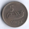 5 центов. 1978 год, Фиджи.