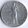 Монета 10 лир. 1955 год, Ватикан.