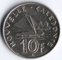 Монета 10 франков. 2012 год, Новая Каледония.