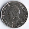 Монета 10 франков. 2012 год, Новая Каледония.