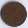 Монета 2 пары. 1904 год, Сербия.