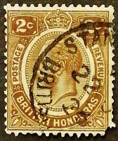 Почтовая марка. "Король Георг V". 1923 год, Британский Гондурас.
