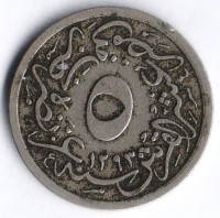 Монета 5/10 кирша. 1904(١۲٩٣/۲٩) год, Египет.