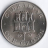 Монета 1 крона. 1967 год, Гибралтар.