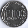 Монета 100 боливаров. 2004 год, Венесуэла.