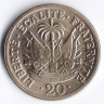 Монета 20 сантимов. 1956 год, Гаити.