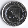 Монета 5 фенингов. 2017 год, Босния и Герцеговина.