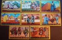 Набор почтовых марок  (8 шт.). "Местные виды". 1968 год, Гвинея.