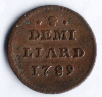 Монета 1/2 лиарда. 1789 год, Люксембург.