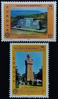 Набор марок (2 шт.). "Европа (C.E.P.T.) - Памятники архитектуры". 1978 год, Гернси.