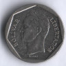 Монета 10 боливаров. 1998 год, Венесуэла.