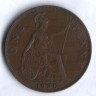 Монета 1 пенни. 1930 год, Великобритания.