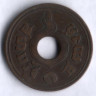 Монета 1 сатанг. 1920 год, Королевство Сиам.