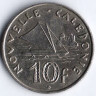 Монета 10 франков. 2015 год, Новая Каледония.