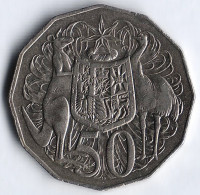 Монета 50 центов. 1996 год, Австралия.