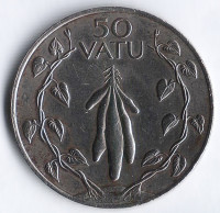 Монета 50 вату. 1983 год, Вануату.
