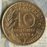 Монета 10 сантимов. 2000 год, Франция.