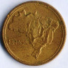 Монета 1 крузейро. 1954 год, Бразилия.