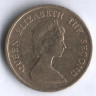Монета 10 центов. 1982 год, Гонконг.