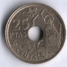 Монета 25 песет. 1998 год, Испания. Сеута.