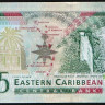 Банкнота 5 долларов. 2008 год, Восточно-Карибские государства.
